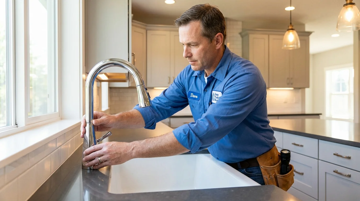 Kitchen faucet installation by Johns Plumbing LLC in Loveland